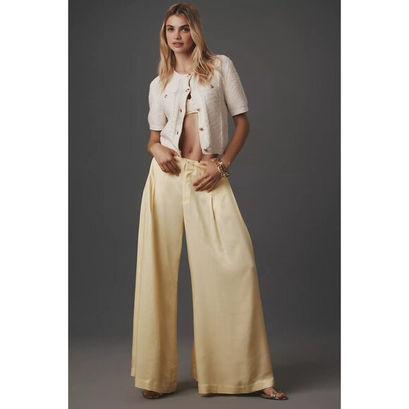 SAM EDELMAN Colleen Short-Sleeve Cardigan Sweater in White Size Small - Picture 8 of 9